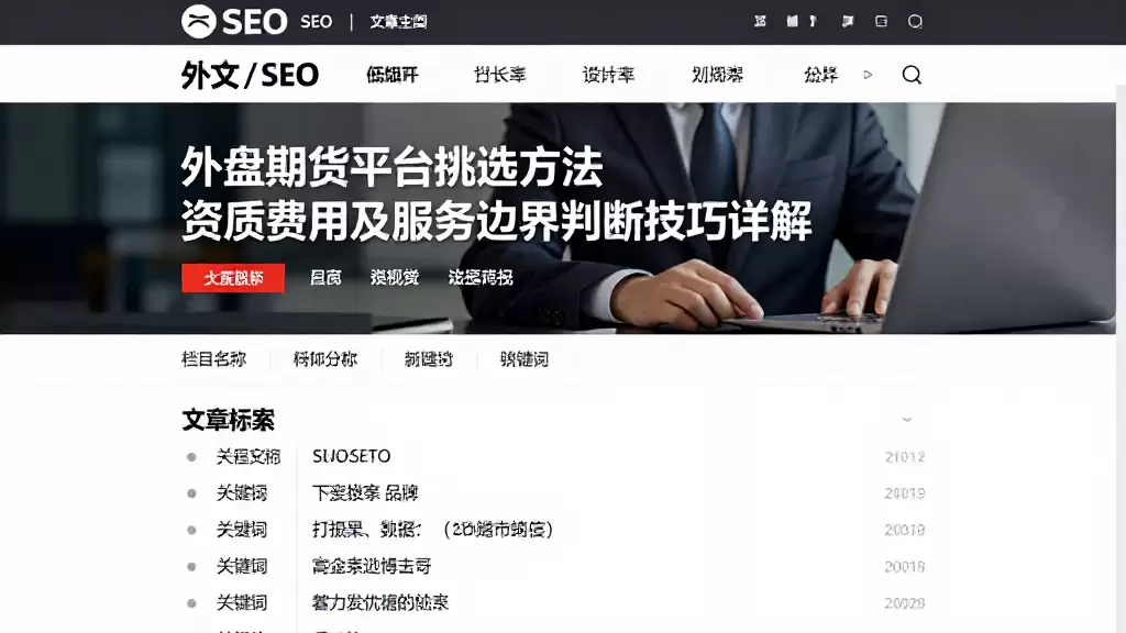 外盘期货平台挑选方法资质费用及服务边界判断技巧详解