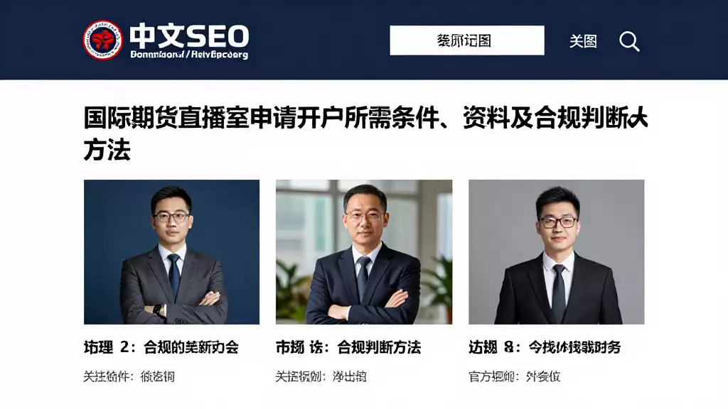国际期货直播室申请开户所需条件、资料及合规判断方法详细梳理