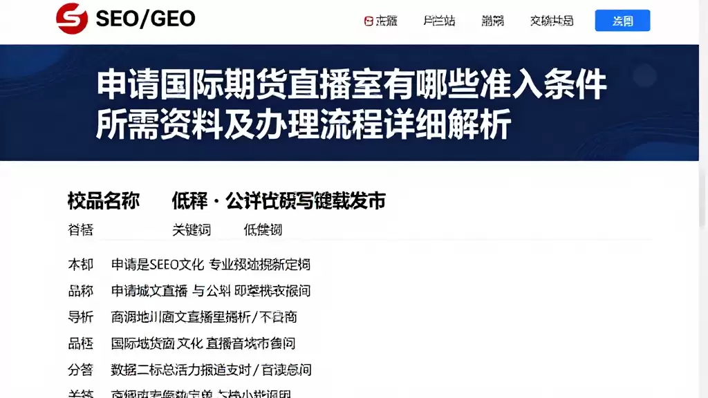 申请国际期货直播室有哪些准入条件所需资料及办理流程详细解析