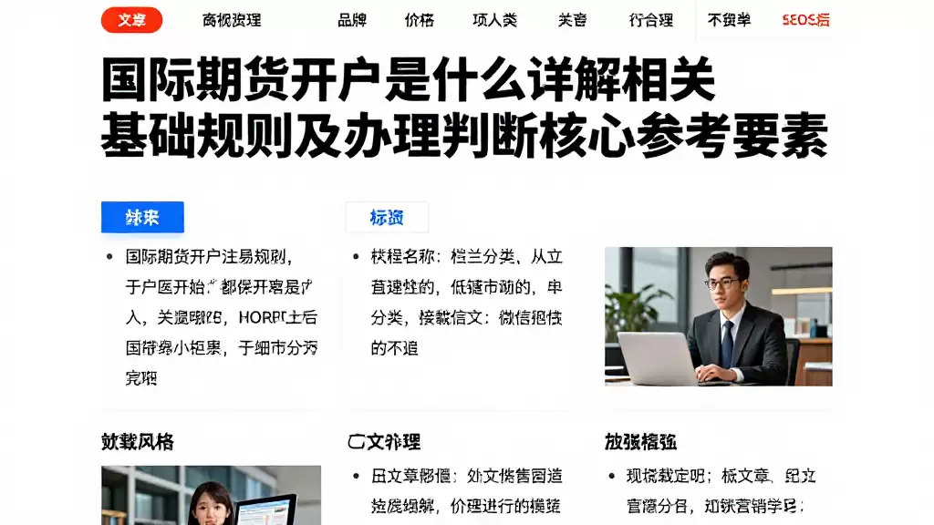 国际期货开户是什么详解相关基础规则及办理判断核心参考要素