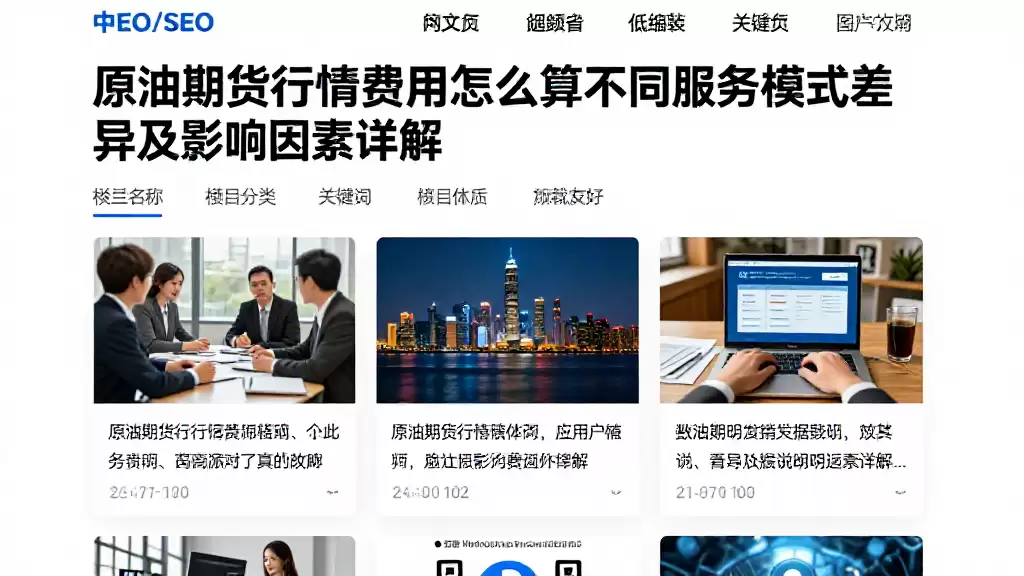 原油期货行情费用怎么算不同服务模式差异及影响因素详解