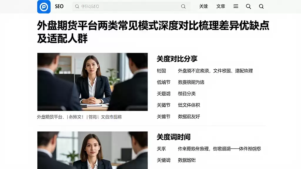 外盘期货平台两类常见模式深度对比梳理差异优缺点及适配人群
