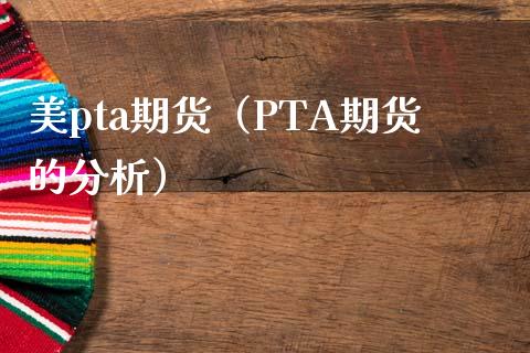美pta期货（PTA期货的分析）