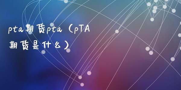 pta期货pta（pTA期货是什么）